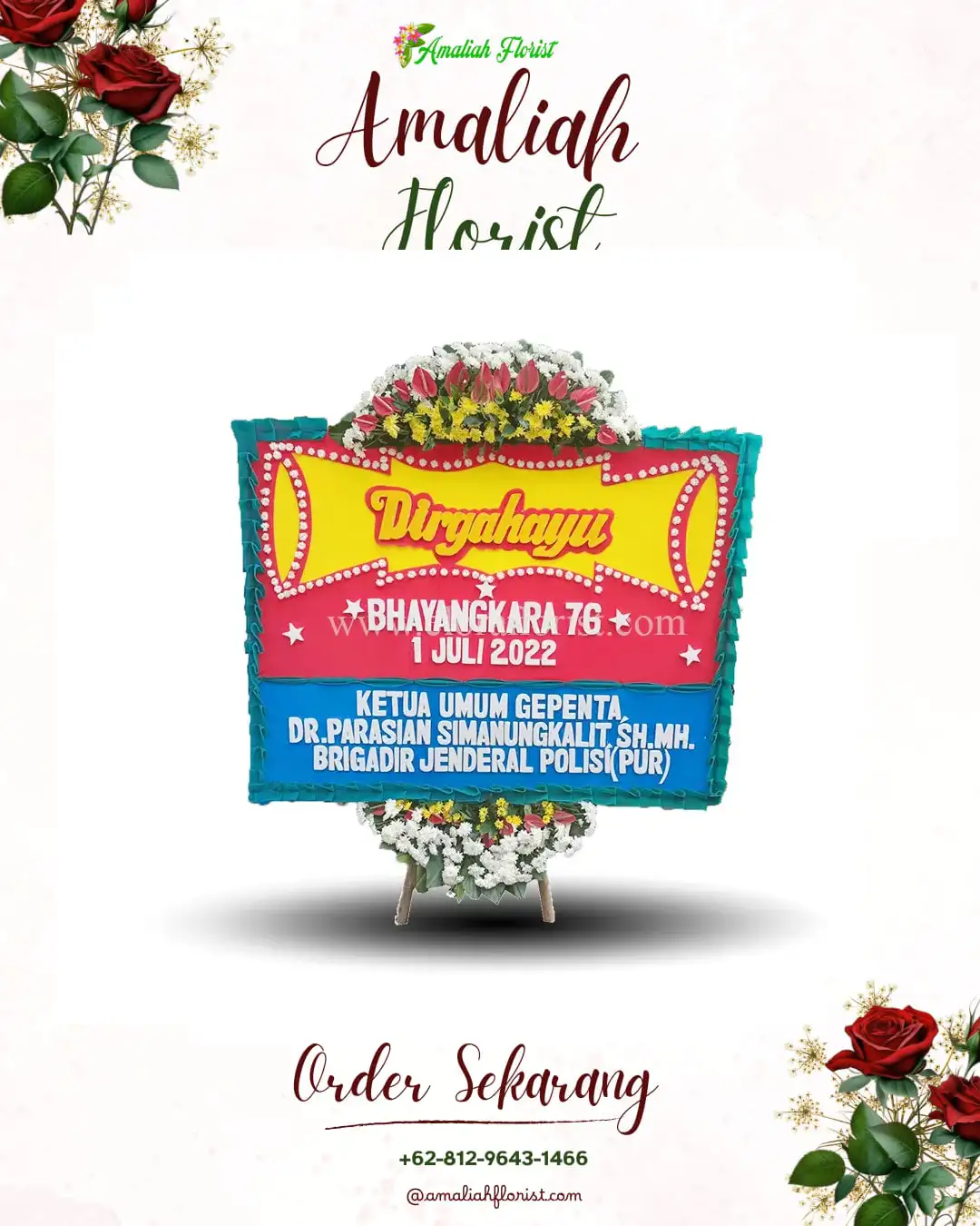 Papan Bunga HUT Ulang Tahun Nyambu